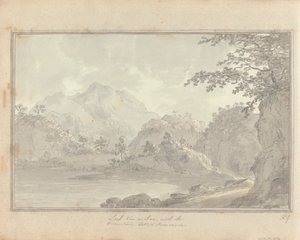 Ansichten in England, Schottland und Wales: Tour in Schottland; Loch van-a-char, mit dem Berg namens Benvenue