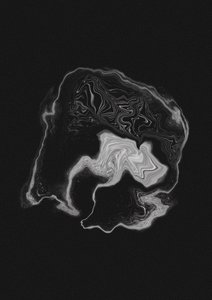 Dynamischer Grauer Wirbel von Amy Louise Baker