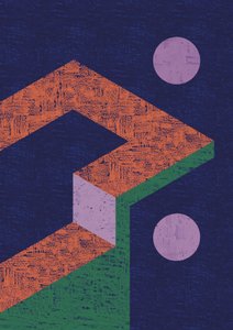 Moderne geometrische Illusion von Amy Louise Baker