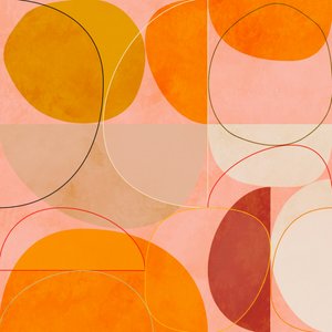 Mid-Century Curry Gelb Blush Frühling