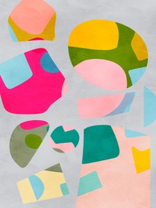 Minimaler bunter Ausschnitt von Ana Rut Bre