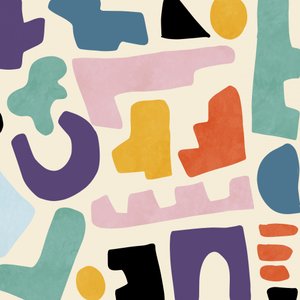 Muster3 Mitte Bunt 2groß von Ana Rut Bre