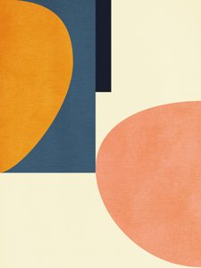 Regenbogen Plus Formen Blau Senf 1