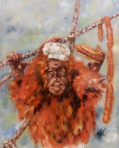 Lustiger Orang-Utan Koch