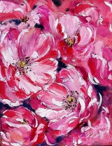 Lebendige rosa Blumen