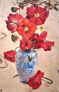 Lebendige Mohn Stillleben
