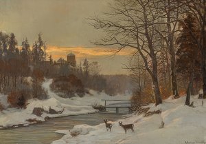 Winterliche Bachlandschaft