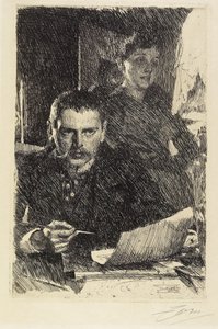 Zorn und seine Frau, 1890 von Anders Leonard Zorn