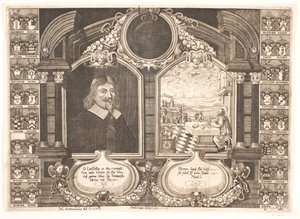 Johan Brockenhuus sowie Szene mit dem Evangelisten Matthäus. Zur Leichenpredigt von Anders Ottesen