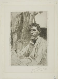 August Saint Gaudens I von Anders Leonard Zorn