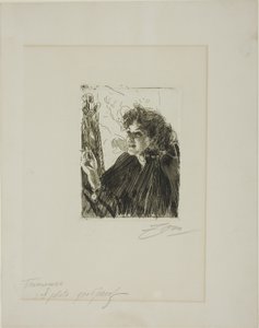 Mädchen mit Zigarette II von Anders Leonard Zorn