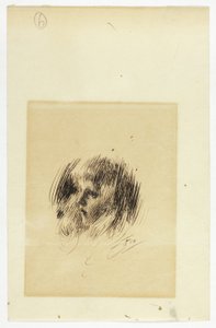 Kopf eines Mädchens von Anders Zorn
