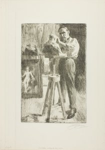 Prinz Paul Troubetzkoy I (Ganzfigur) von Anders Leonard Zorn