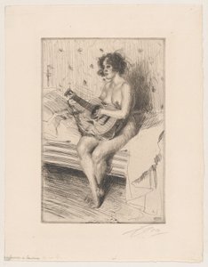 Der Gitarrenspieler von Anders Zorn