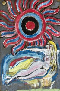Nackt in der Sonne liegend, 2012 von Ando Gilardi