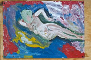 Nackte Frau