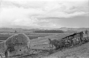 Hütte mit Scheune
