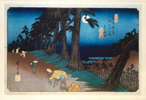 Vollmond in Mochizuki, aus 69 Stationen von Kisokaido, 1832