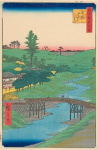 Furukawa-Fluss, Hiroo, aus der Serie Einhundert berühmte Ansichten von Edo