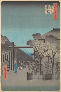 Kakuchu Shinonome, 4. Monat, Schlangenjahr 1857 von Ando Hiroshige