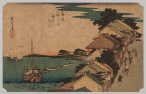 Kanagawa, Inlandsee: Oben auf der Straße, 1797-1858