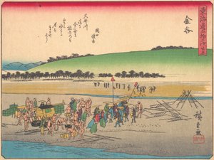 Kanaya, aus der Serie Die dreiundfünfzig Stationen der Tokaido-Straße, frühes 20. Jahrhundert