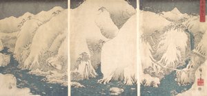 Kiso-Schlucht im Schnee