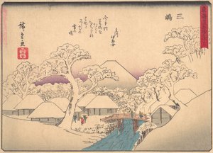 Mishima, aus der Serie Die dreiundfünfzig Stationen der Tokaido-Straße, frühes 20. Jahrhundert von Ando Hiroshige