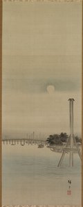 Nachtszene am Sumida-Fluss, 1800er Jahre