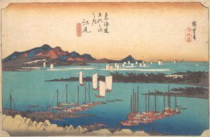 Panorama des Miwo-Kiefernwaldes von Ejiri, 1834