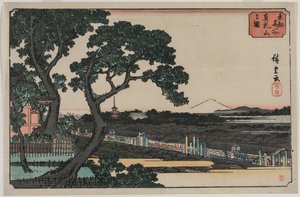 Bild von Matsuchiyama..., späte 1830er oder frühe 1840er Jahre von Ando Hiroshige