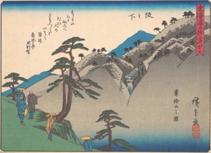 Sakanoshita (aus der Serie Die dreiundfünfzig Stationen der Tokaido-Straße)
