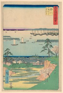 Shinagawa aus der Serie 53 Stationen von Tokaido