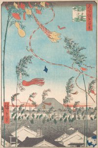 Das Tanabata-Fest, aus der Serie Einhundert berühmte Ansichten von Edo, 1857