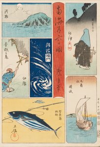 Ukiyo-e-Druck - Nankaido Rokka-koku, 19. Jahrhundert von Ando Hiroshige