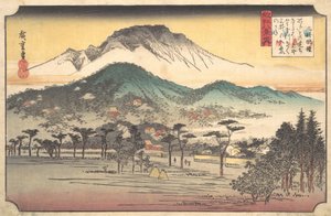 Abendglocken im Mii-Tempel, 19. Jahrhundert von Ando Hiroshige
