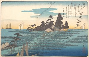 Wildgänse bei Haneda, 19. Jahrhundert