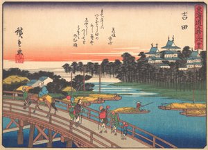 Yoshida, aus der Serie Die 53 Stationen der Tokaido-Straße (frühes 20. Jahrhundert)