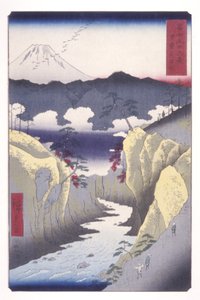 Hundsauge-Pass in der Provinz Kai von Ando or Utagawa Hiroshige