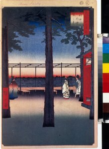 Morgendämmerung am Kanda Myojin-Schrein, Hundert berühmte Ansichten von Edo von Ando or Utagawa Hiroshige