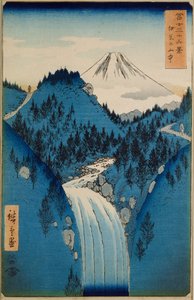 In den Bergen der Provinz Izu von Ando or Utagawa Hiroshige