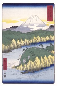 See bei Hakone von Ando or Utagawa Hiroshige