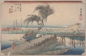 Mie-Fluss von Ando or Utagawa Hiroshige