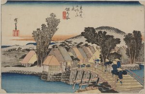Shinmachi-Brücke von Ando or Utagawa Hiroshige