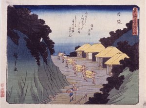 Station 26, Nissaka von Ando or Utagawa Hiroshige