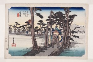Yoshiwara: Berg Fuji auf der linken Seite (Yoshiwara, hidari Fuji)