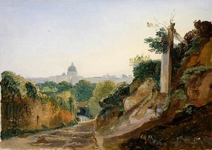 Ansicht von Rom vom Arco Oscuro