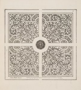 Entwurf für Parterre, aus Theatre des Plans et Jardinages, veröffentlicht 1652 von André Mollet