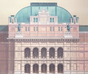 Staatsoper, Wien, Österreich (Detail)