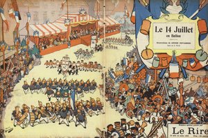 Parade zum Bastille-Tag, Illustration für Le Rire
